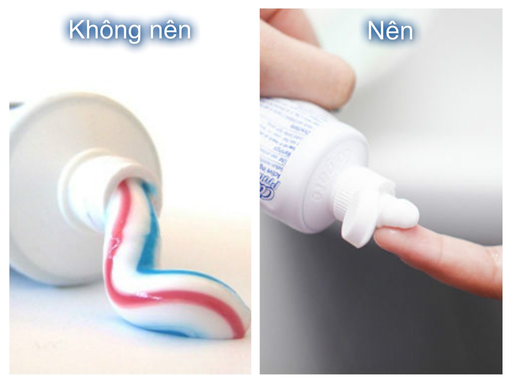 Nên sử dụng kem đánh răng có màu trắng để trị mụn