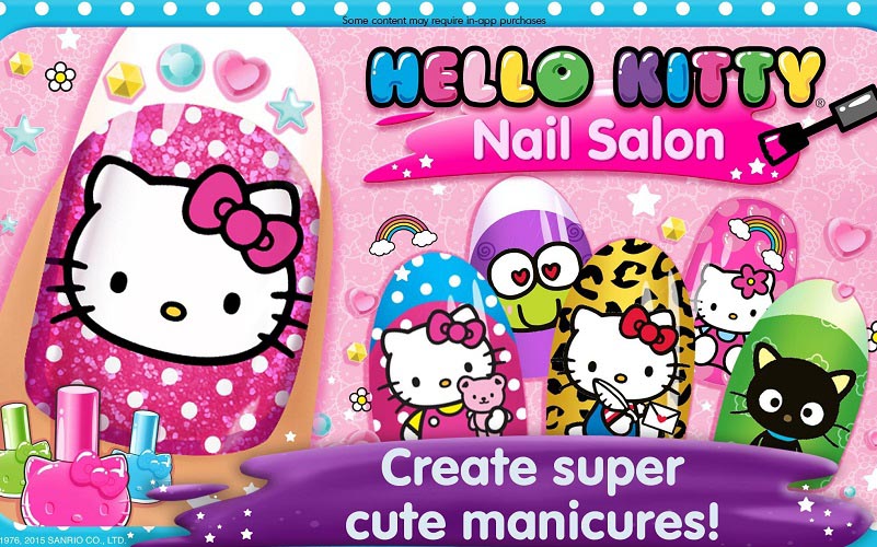Game sơn móng tay móng chân Hello Kitty Nail Salon